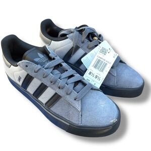 Adidas Campus Vulc Men's Size 8.5 Athletic Shoes Gray Black Casual Sneakers